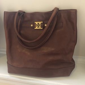 Tory Burch Brown Leather Tote